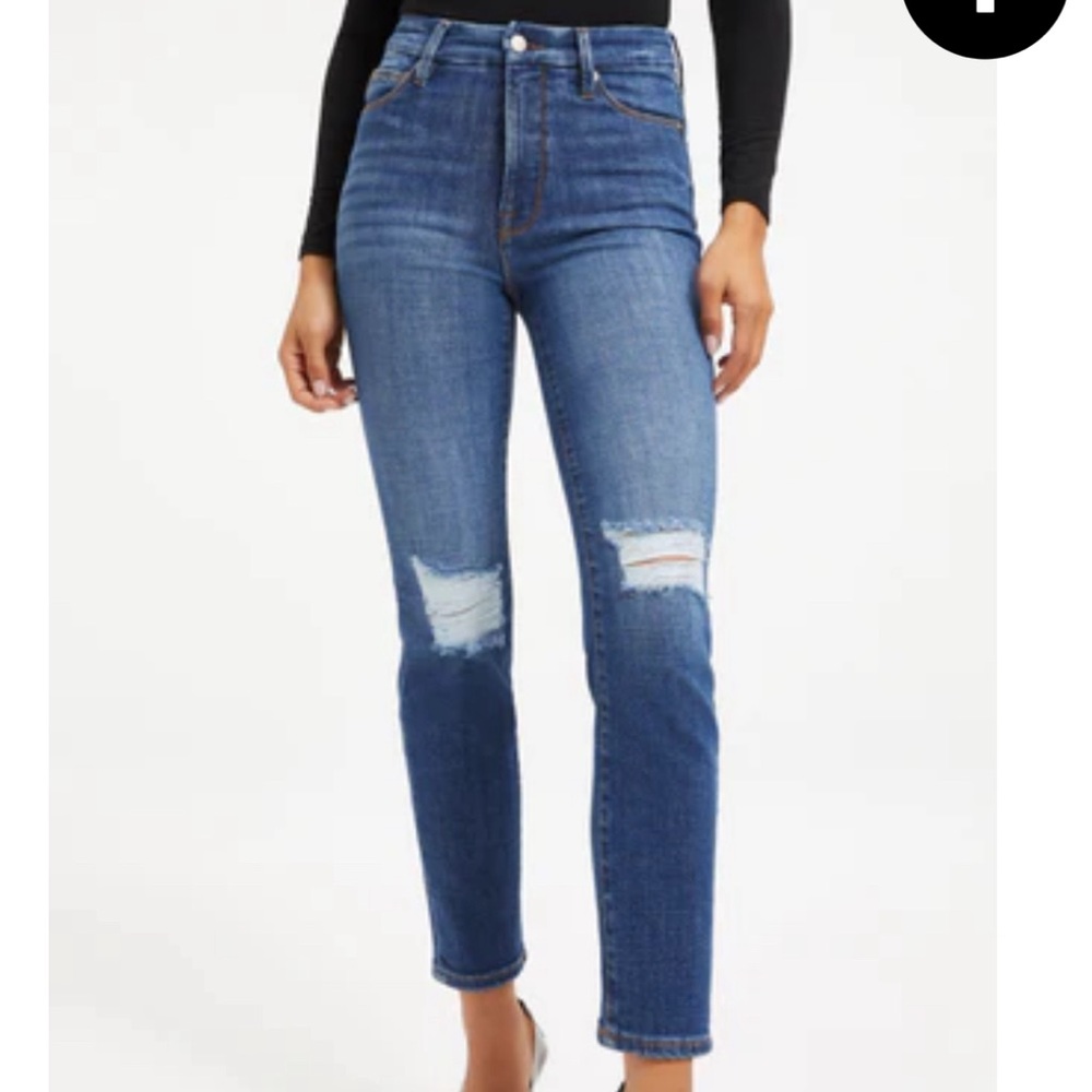 Stylish Blue Distressed Jeans
